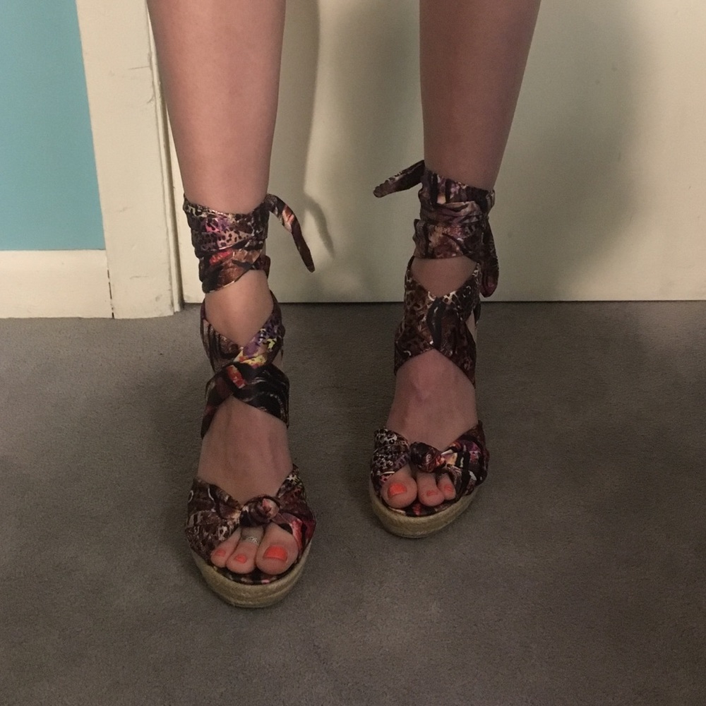 Sale! Wrap Around Ankle Wedges
